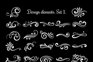 Flourish Retro Lined Divider