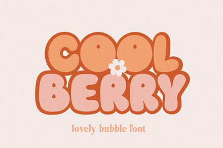 Cool Berry Lovely Bubble Font, a Handwritten Font by BarcelonaShop