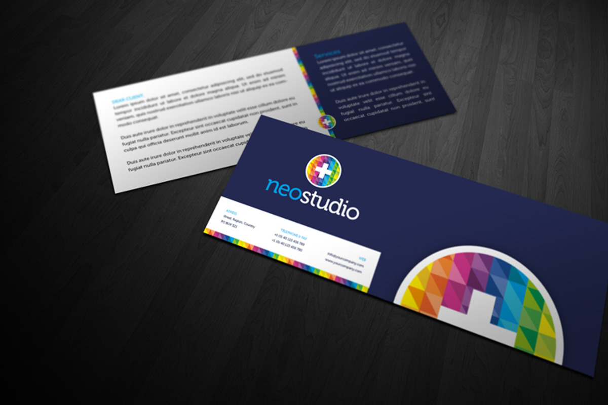 RW NeoStudio Modern Identity + Logo, a Stationery Template by Reclameworks (Photo 5 of 5)