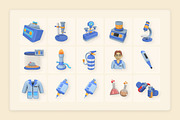 Laboratory Equipment 3D Icon Packs, a Technology Illustration by twinstd (Thumbnail 6 of 6)
