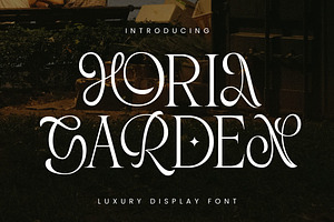 Horia Garden - Luxury Food Fonts