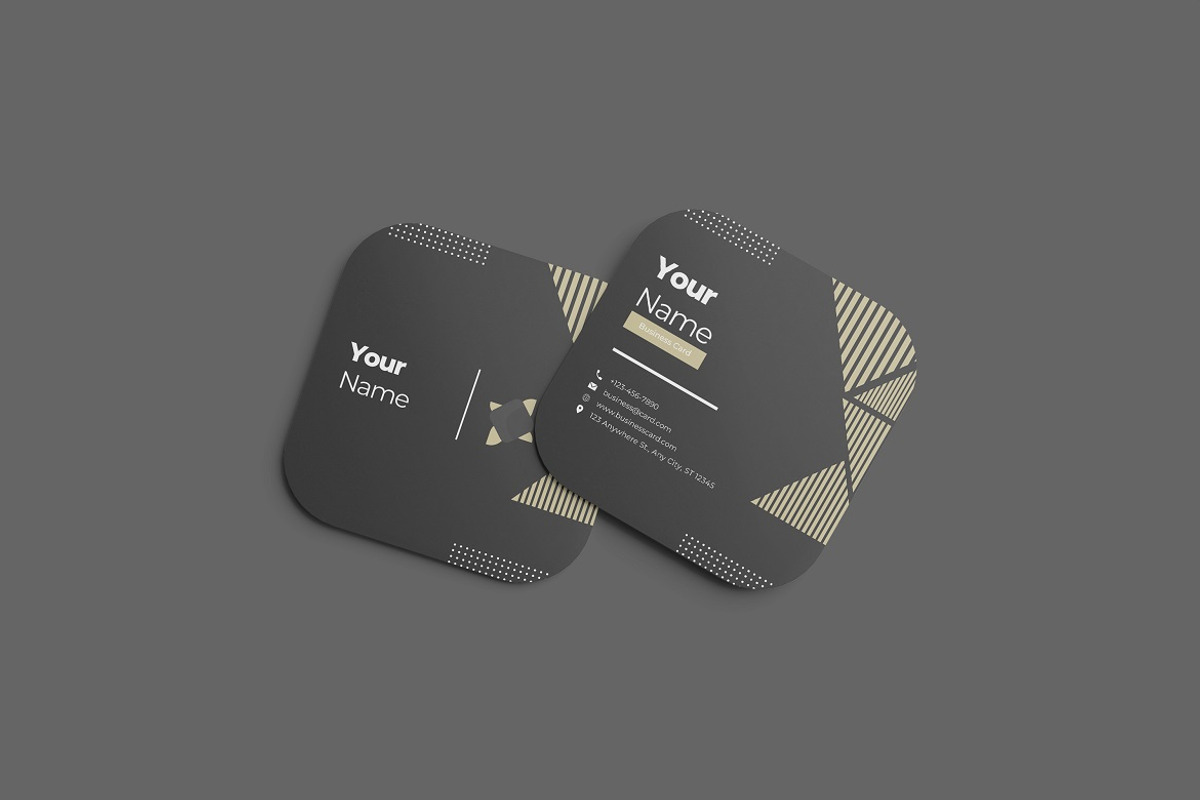 Square Business Card Mockup, an Advertising Mockup by YurnalisPerix (Photo 3 of 4)