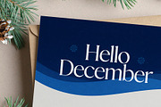 Hello December lettering card, a Seasonal Illustration by Elen_Art (Thumbnail 3 of 3)