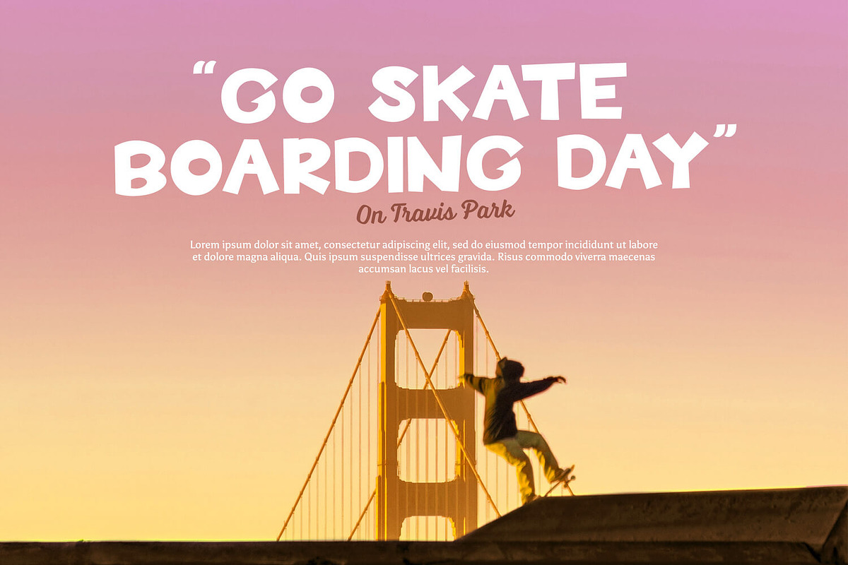 Travis Zone - Playful Display Font, a Sans Serif Font by StringLabs (Photo 5 of 15)