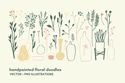 zen floral doodles, a Decorative Illustration by dxxb studio (Thumbnail 1 of 3)