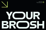 Your Brosh - Ultrawide Sans Serif, a Sans Serif Font by RagamKata (Thumbnail 1 of 10)
