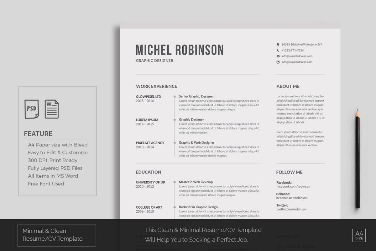Resume/CV, a Resume Template by deviserpark (Photo 5 of 5)