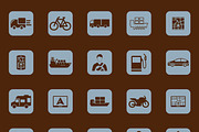 42 TRANSPORT simple icons, an Icon by Palau (Thumbnail 2 of 5)