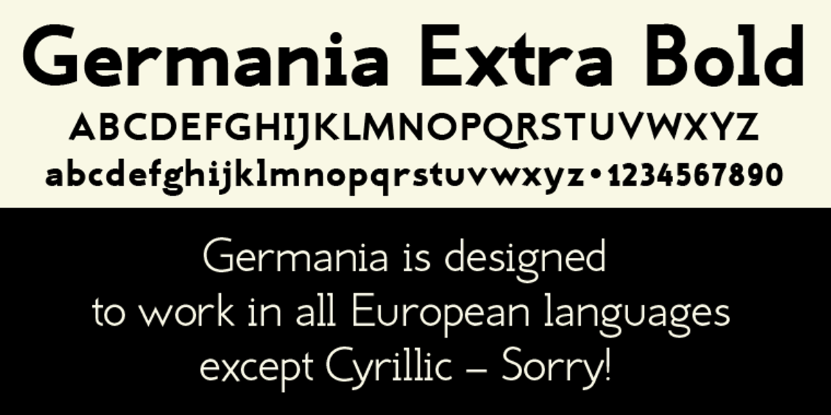 Germania, a Sans Serif Font by Wiescher-Design (Photo 7 of 7)