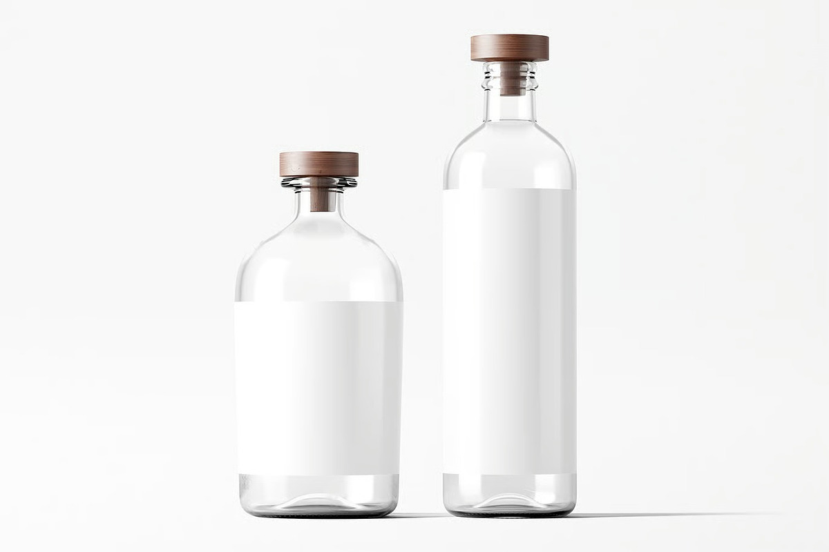 Glass Bottle Mockup, a Product Mockup by zpackcreative (Photo 3 of 5)