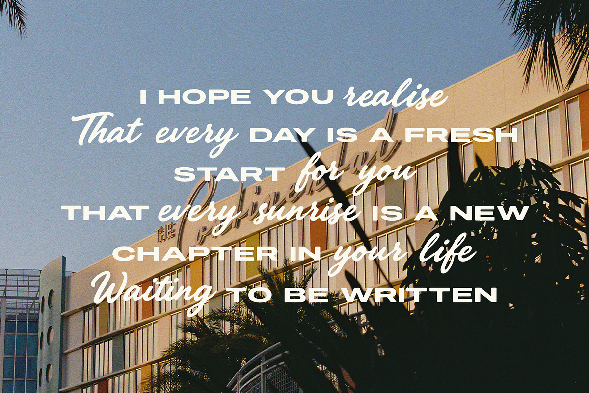 Cronfrom Font Duo Script Wide Sans, a Script Font by Maulana Creative (Photo 6 of 7)