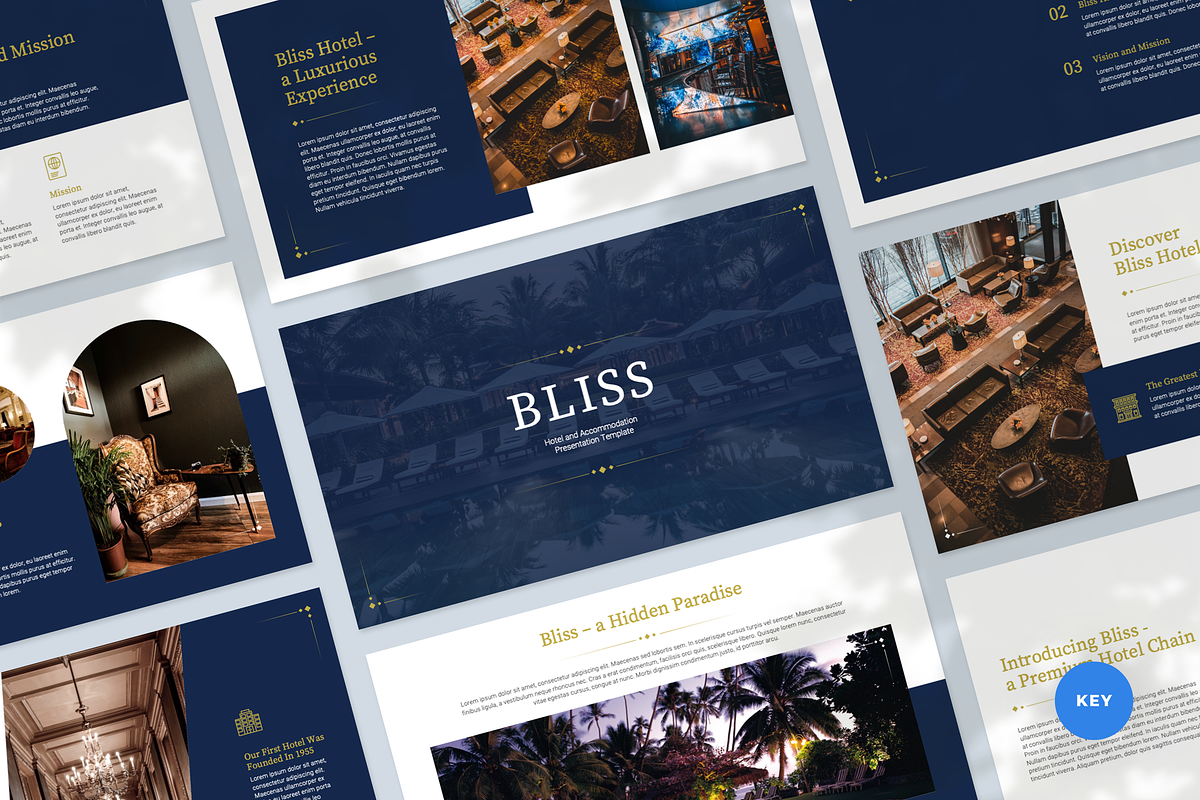 Hotel and Accommodation Keynote, a Presentation Template by Flat Icons (Photo 1 of 4)