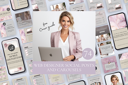 WEB DESIGNER SOCIAL MEDIA BUNDLE, a Social Media Template by Daring Digies