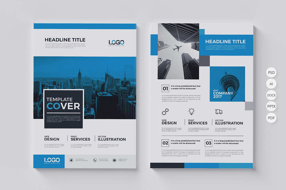 20 Corporate Flyer-Double Sided, a Flyer Template by BrochuresFactory (Photo 8 of 21)