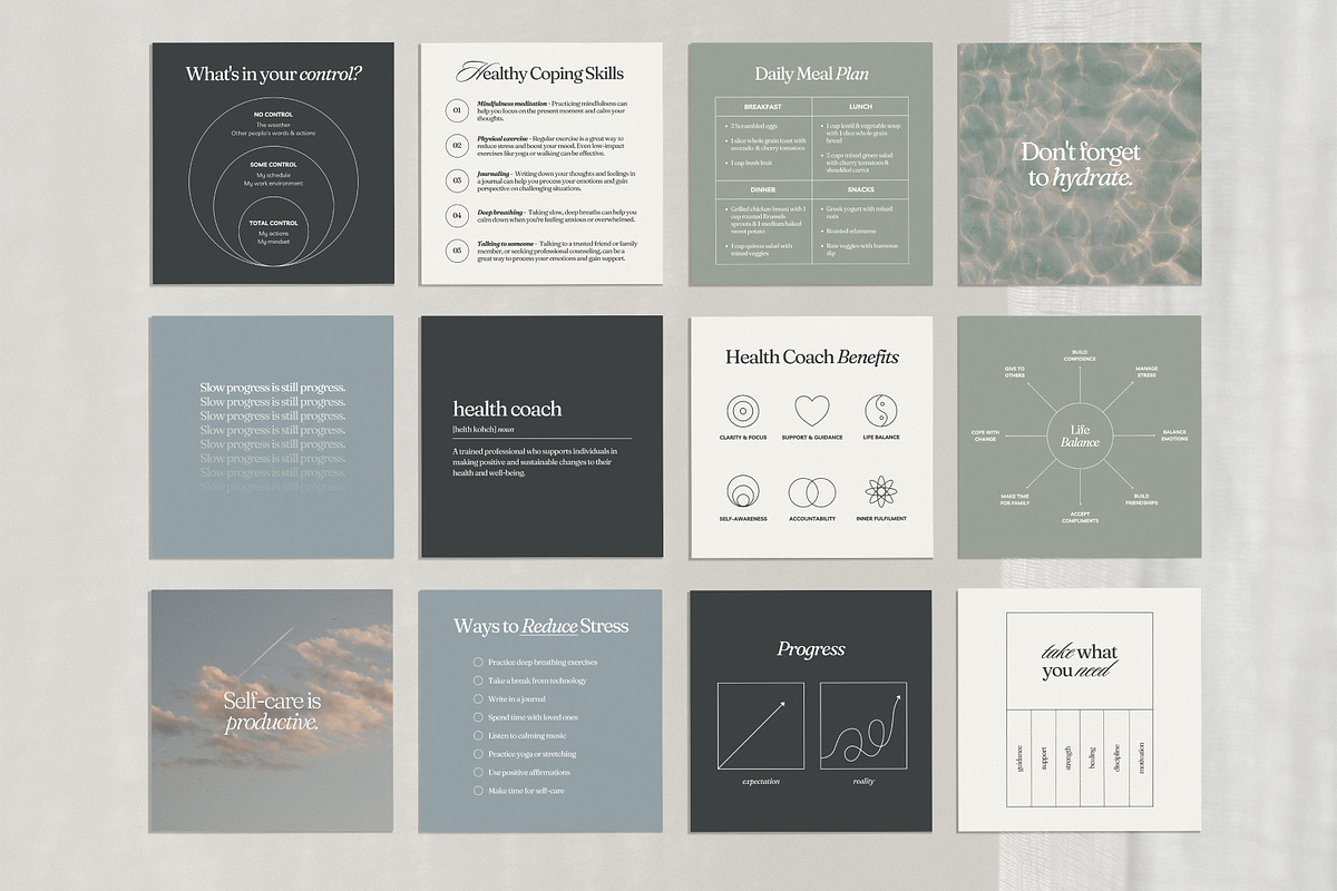 Health Coach Template - Canva, a Social Media Template by Willoe Studio (Photo 8 of 12)