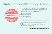Sketch Tracing Photoshop Action, an Action Add-On by MRI STUDIO (Thumbnail 2 of 19)
