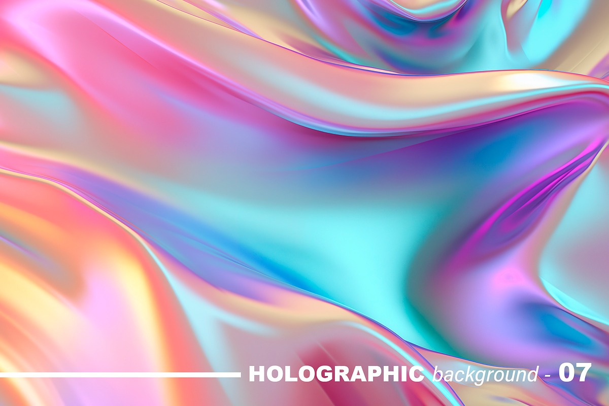 Iridescent Holographic Backgrounds, a Background Graphic by tatiankaart (Photo 8 of 16)
