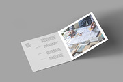 Square Bi-Fold Brochure Mockup, an Advertising Mockup by Illusiongraphic (Thumbnail 12 of 22)