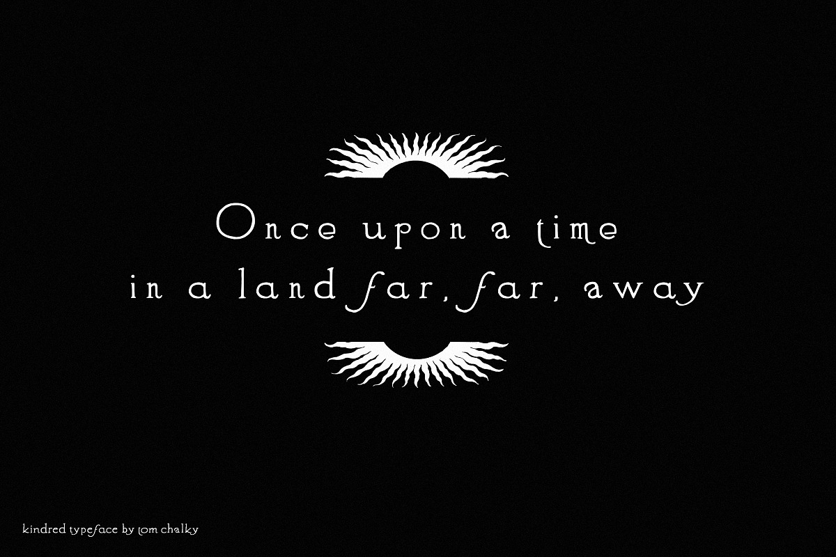 Kindred - Stylistic Alternates Font, a Serif Font by Tom Chalky (Photo 2 of 8)