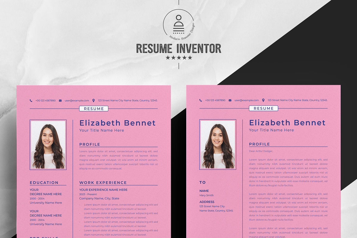 Sleek CV Template for Professionals, a Resume Template by ResumeInventor (Photo 2 of 5)