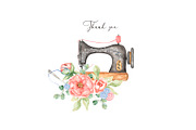 Watercolor Sewing Collection, a Work Illustration by MayaNavits (Thumbnail 6 of 6)