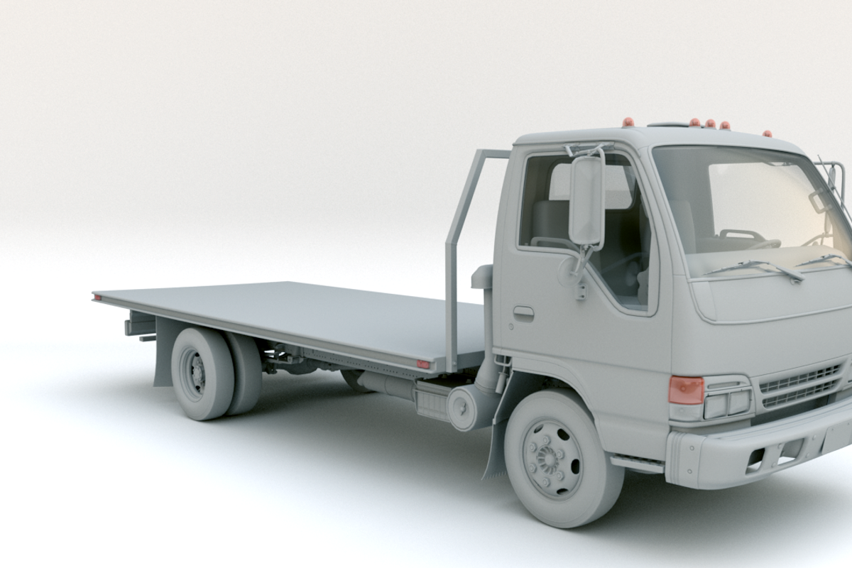 Isuzu Flatbed Truck, a Cars & Vehicle 3D Model by Olives (Photo 3 of 21)