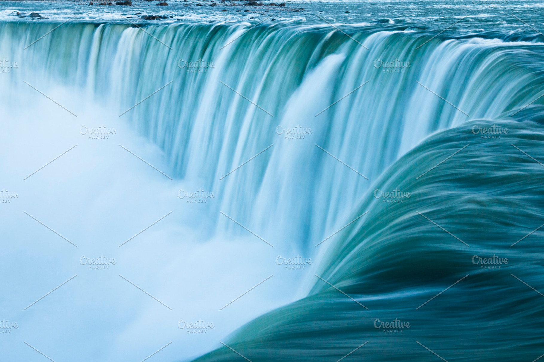 Niagara Falls Long Exposure In Blue