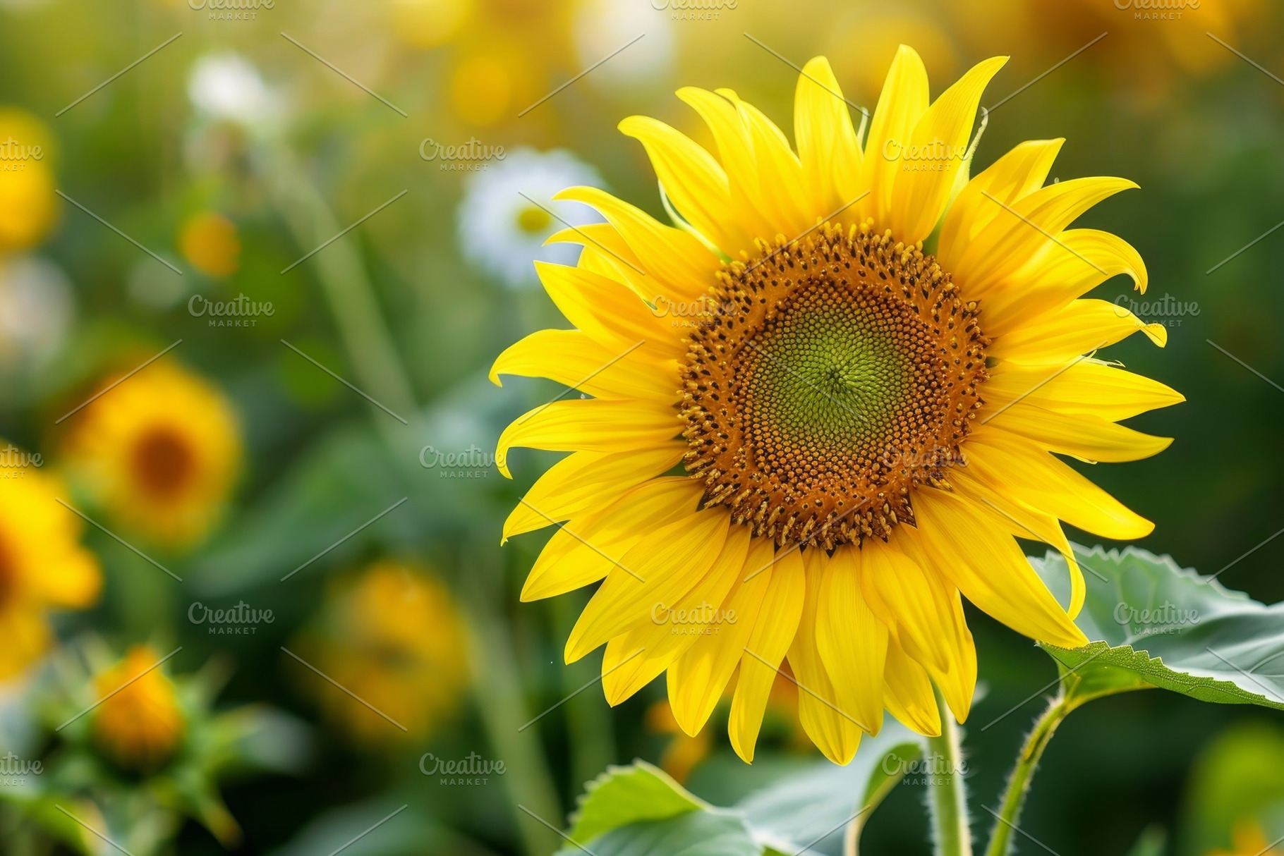 A large sunflower towering over a va, a Photo by Iftikhar Alam