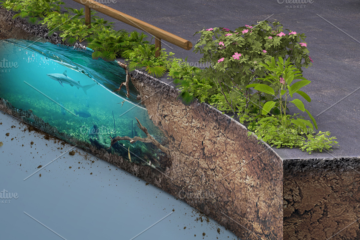 Beautiful Green runway isolated., an Illustration by Nomad (Photo 2 of 4)
