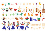 Mexican Dia De Muertos Illustrations, an Illustration by DesignerCandies (Thumbnail 2 of 8)