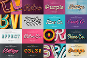 50 Vintage Text Effects Bundle, a Brushes & More by Graphicdome (Thumbnail 4 of 5)