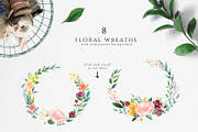 Watercolor Floral Set - Blossom, an Illustration by Pixavics (Thumbnail 5 of 11)
