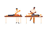 Chiropractor, osteopath set, a Healthcare Illustration by Good Studio (Thumbnail 2 of 4)