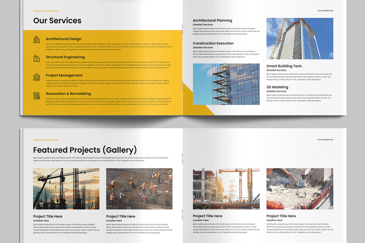 Architecture Construction Brochure, a Brochure Template by MightyDesign (Photo 4 of 9)