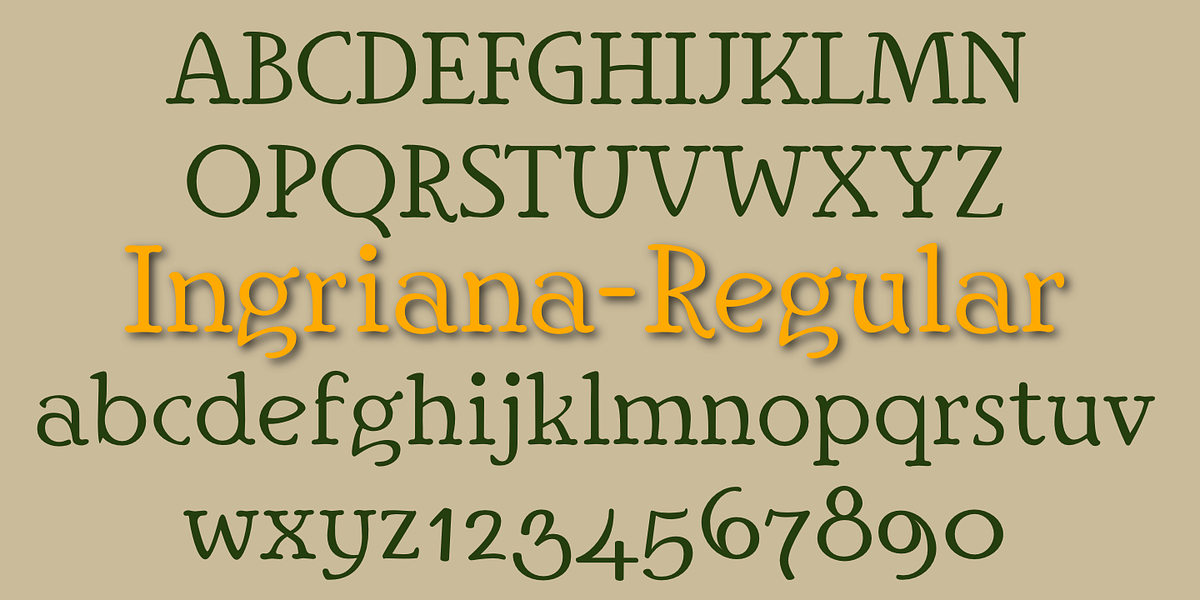 Ingriana, a Serif Font by Ingrimayne Type (Photo 5 of 8)