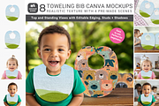 Toweling Bib Canva Mockup, an Apparel Mockup by Mockup Scene (Thumbnail 1 of 10)