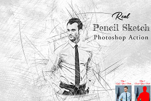 Real Pencil Sketch Photoshop Action