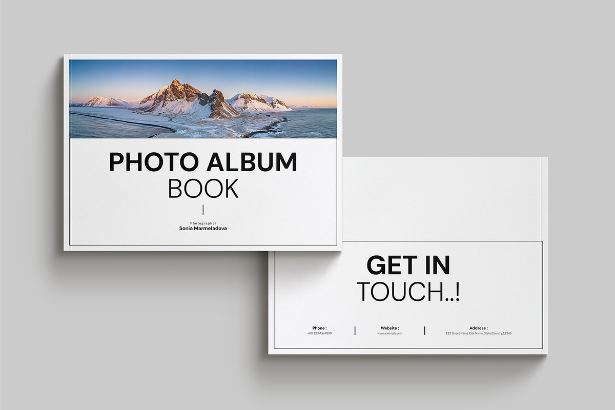 Photo Album Book Template Landscape, a Magazine Template by Cleffon_Graphic_Studio (Photo 9 of 9)