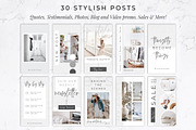 Instagram Stories for Canva | Linen, a Social Media Template by Thirty One Palms Studio (Thumbnail 3 of 11)