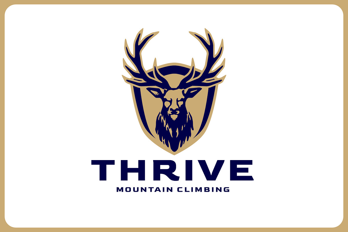 Modern Aggressive Stag in Shield Bad, a Branding & Logo Template by Suhandi (Photo 3 of 6)