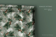 Winter Pine Branches Patterns, a Pattern Graphic by Gribanessa (Thumbnail 3 of 4)