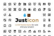 2,140 ~ minimal icon - free update, an Outline Icon by Just Icon (Thumbnail 7 of 7)