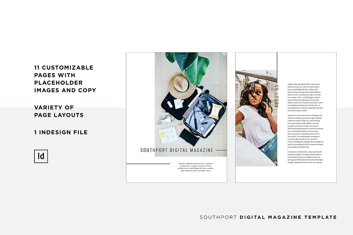 Southport Digital Magazine Template, a Magazine Template by Christie Evenson (Photo 3 of 9)