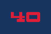 Big Sexy Numeral Set, a Sans Serif Font by Port Design Company (Thumbnail 4 of 7)