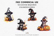 Halloween Kitten Pumpkin Cute Cats, an Animal Illustration by Rabbit Heart (Thumbnail 5 of 10)