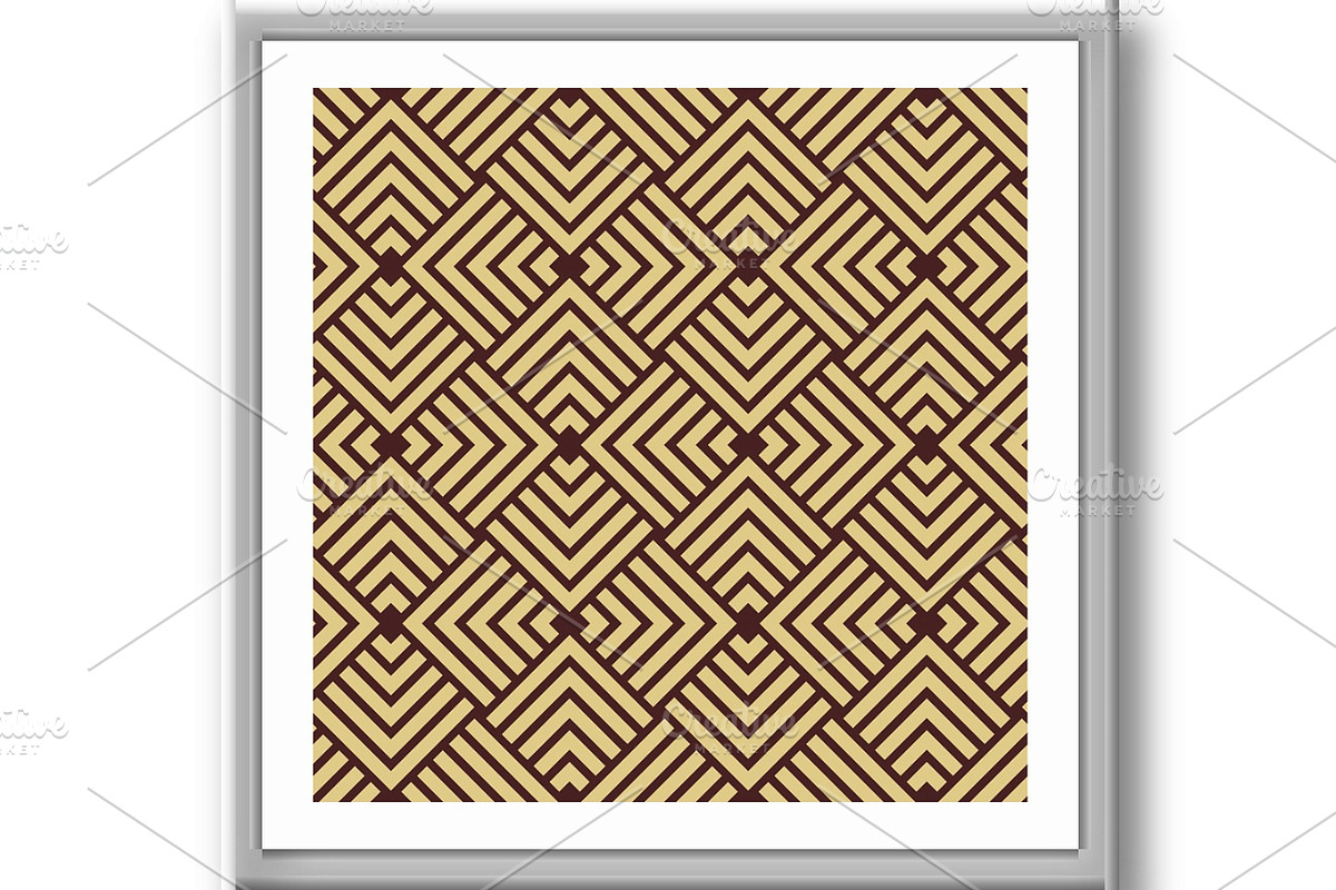 Seamless Geometric Vector Background, an Education Illustration by FineArtStudio (Photo 3 of 3)