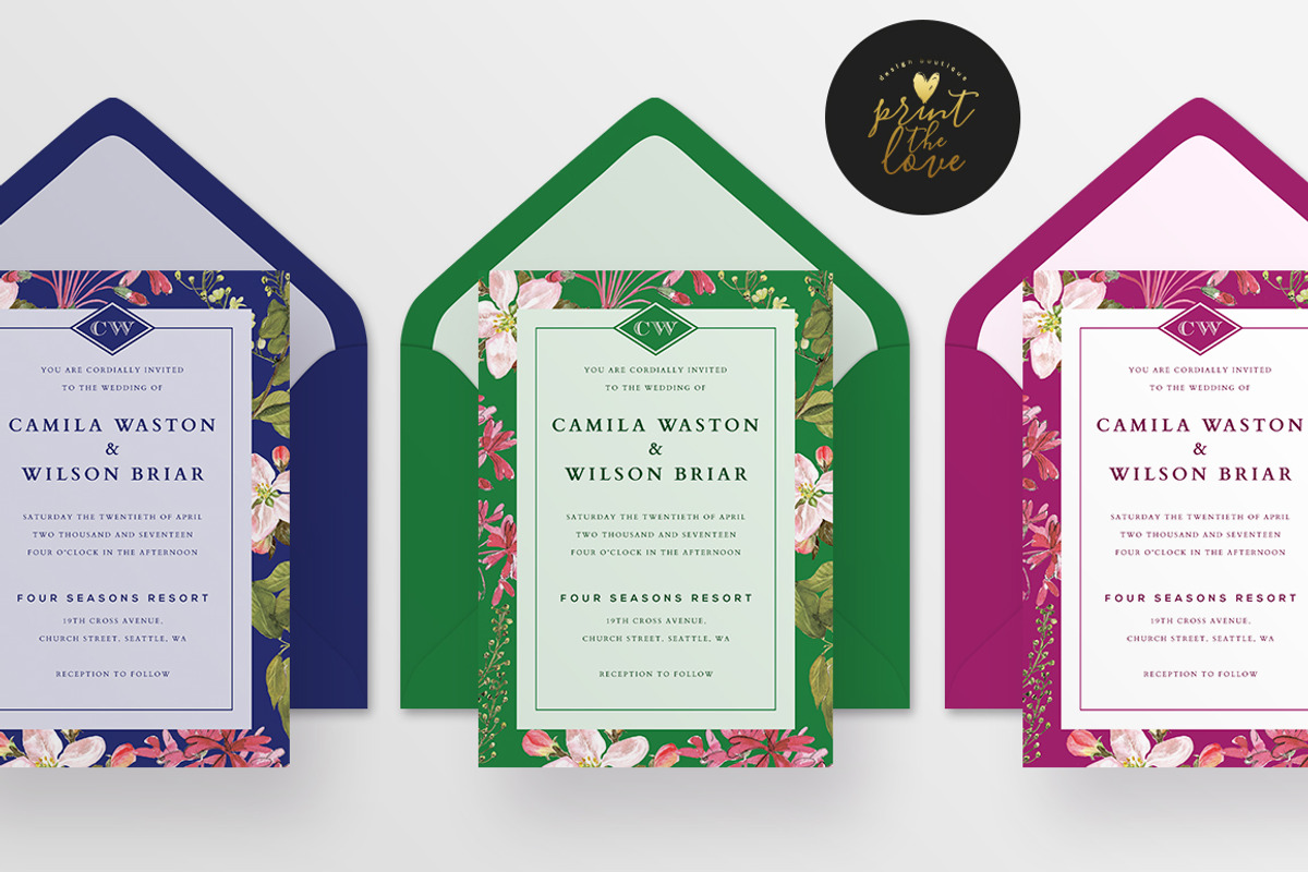 Wedding Invitation - Camila, an Invitation Template by Print The Love Boutique (Photo 3 of 3)