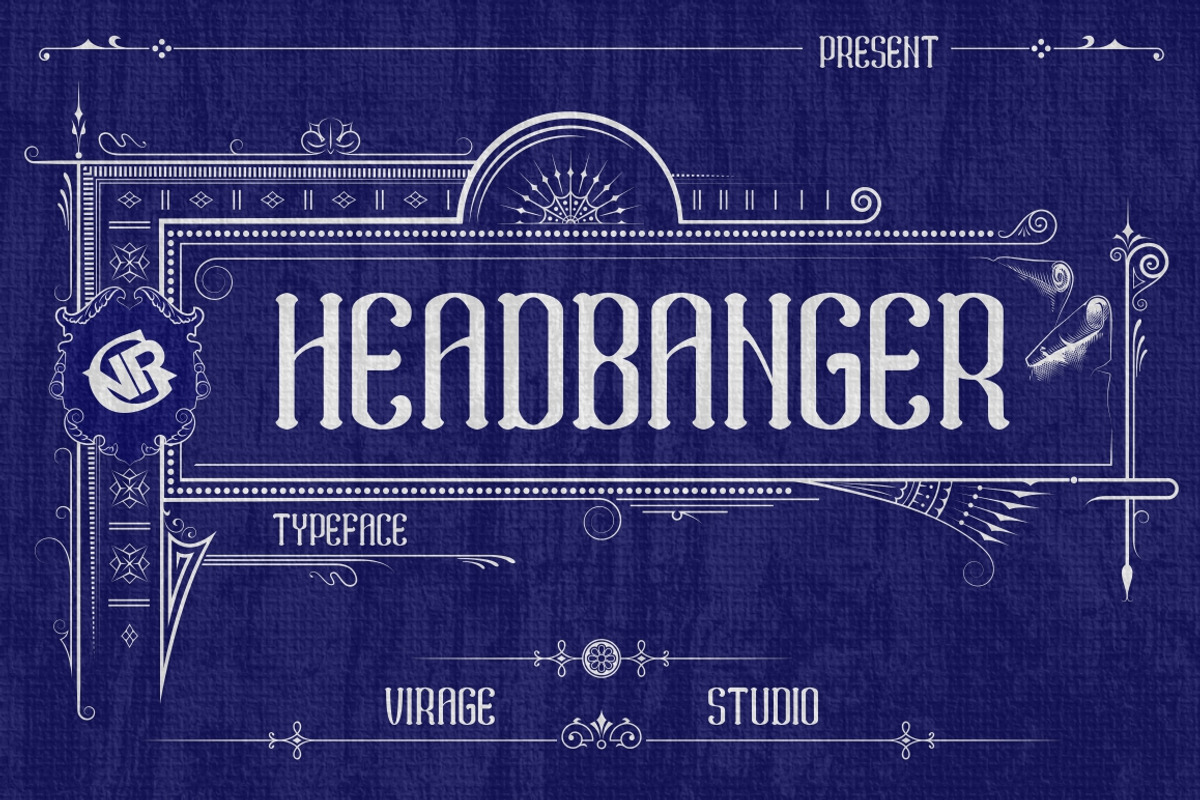 Headbanger Simple Soft Blackletter