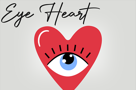 Heart Eye SVG PNG DXF, an Object Graphic by Dottie Digitals
