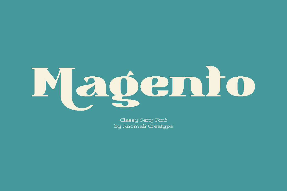 Magento Retro Display Serif Font, a Serif Font by Anomali Creatype (Photo 1 of 12)